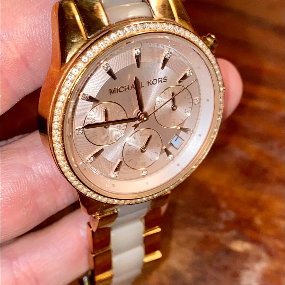 MICHAEL KORS Ritz Rose Gold-Tone Watch